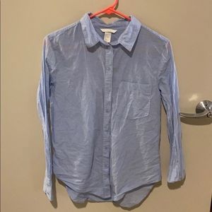 H&M Blue Button Up